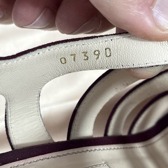 Prada Suede And Snakeskin Heels Sz 36 / US 5.5 w/ Dust Bag & Box - Picture 14 of 16